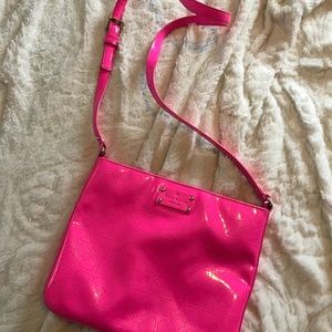 Pink Kate Spade crossbody bag